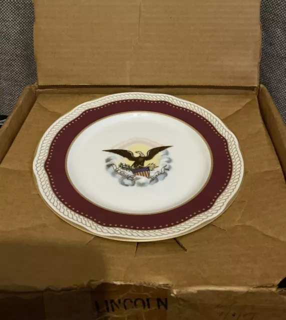 White House Limited Edition Abraham Lincoln Fine China plate