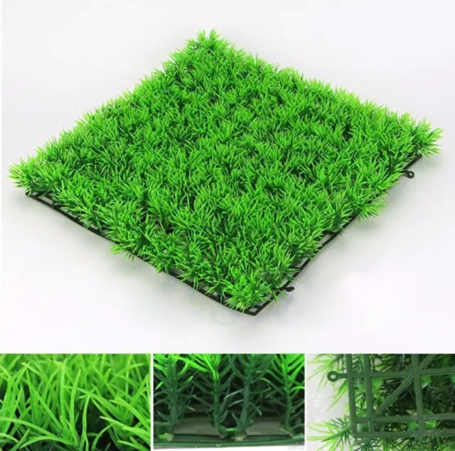 Artificial Water Aquatic Green Grass Plant Lawn Aquarium Fish Tank Landscape AV 2