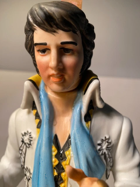 1977 McCormick ELVIS PRESLEY Whiskey Porcelain Decanter (empty) w/ Original BOX