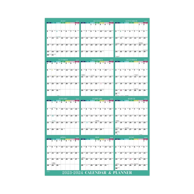 YEARLY WALL CALENDAR 20232024 20232024 Yearly Wall Calendar, 2