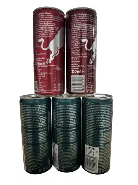 Red Bull Granatapfel, Peach, 3x Feige-Apfel Limited Edition Neu 3