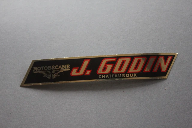 OJ Ancien autocollant MOTOBECANE J. GODIN concessionnaire moto Chateauroux