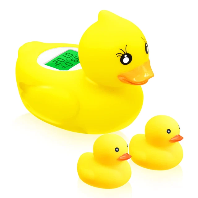 Duck Bath Thermometer, Baby Safety Water Thermometer for Bathtub, Digit