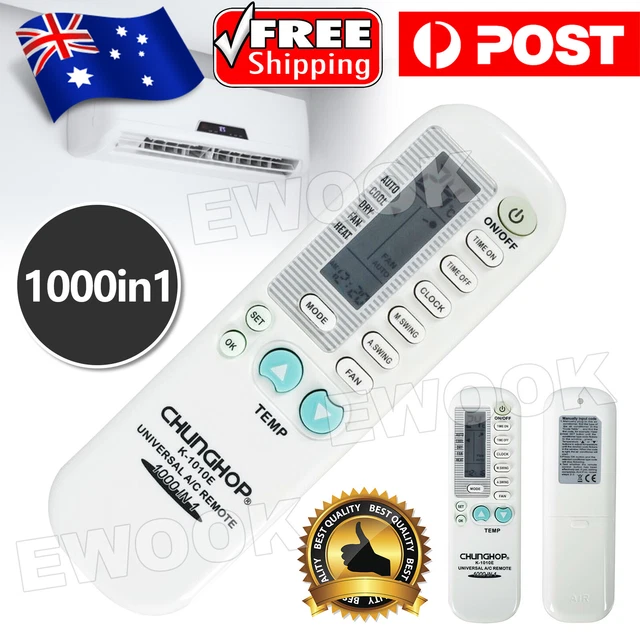 Universal AC Remote Control Aircon Air Conditioner Multibrand 1000 in 1