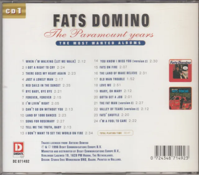 Fats Domino - The Paramount Years - 3 CDs