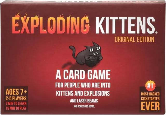 Exploding Kittens Card Game - Original Edition, Fun Family Games for Adults...