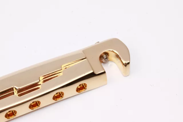 Enveloppante Ridged Aluminum Bridge CNC Usiné Or Convient Gibson LP / Sg Junior 4