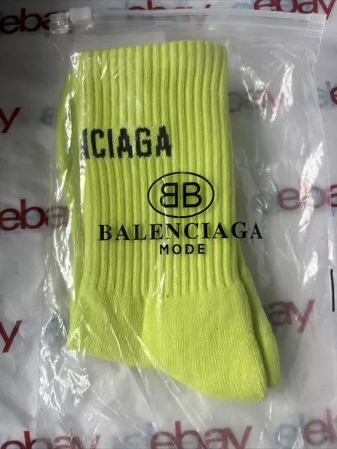 BALENCIAGA TENNIS SOCKS,SIZE 6-12, Made In China (3) 2