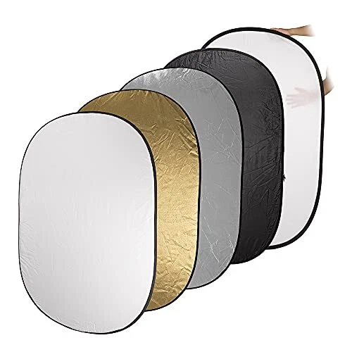 Fotodiox 40x60in 5-in-1 Collapsible Reflector Panel and Stand Kit for Photogr...