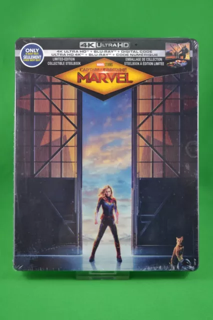 Captain Marvel Best Buy  4K Ultra HD + Blu-ray Limited Edition Steelbook NEW