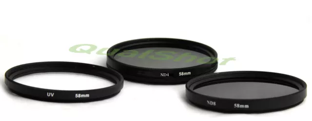 58mm Pro Lens Filter Kit UV+ CPL +ND4 ND 0.6 FOR Nikon AF Nikkor 28-80mm lens