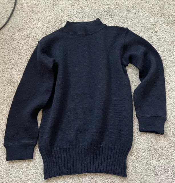 WWII US Navy Wool Sailor Sweater Jumper Small Size