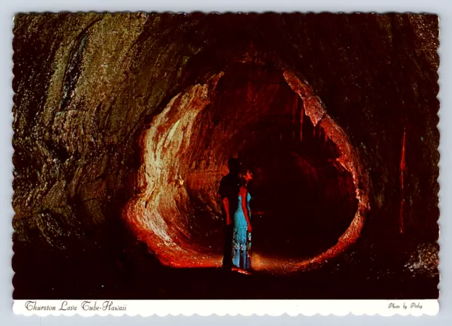 Vintage Postcard Thurston Lava Tube Hawaii