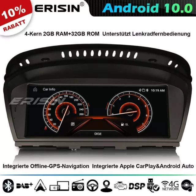 8.8” Android 10.0 Autoradio Navi BMW 3er E90 E91 E92 E93 5er E60 E61 E63 E64 CIC