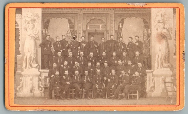 Photo Ancienne CDV Années 1870 Groupe D'hommes Franck Paris - Originale
