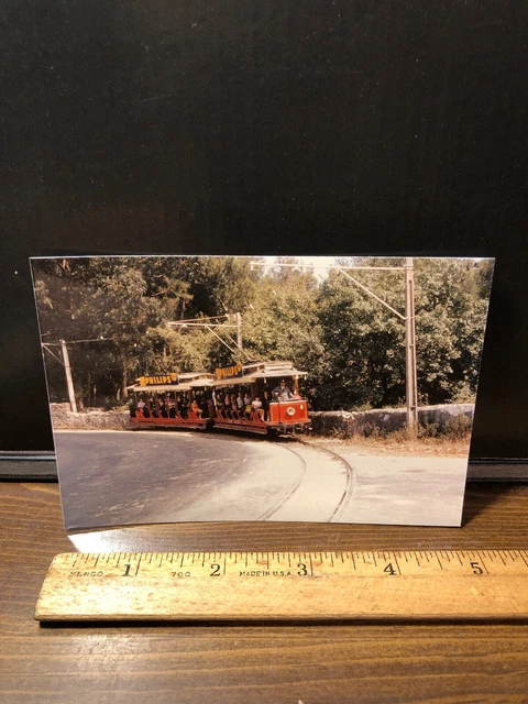 Vintage 1968 Line from Sinatra 6 & 14 Portugal Trolley Train  RR Railroad Photo
