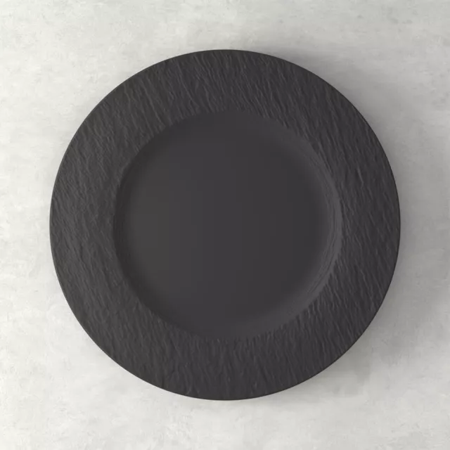 Villeroy & Boch Manufacture Rock Assiette Plate Noir 27cm Porcelaine