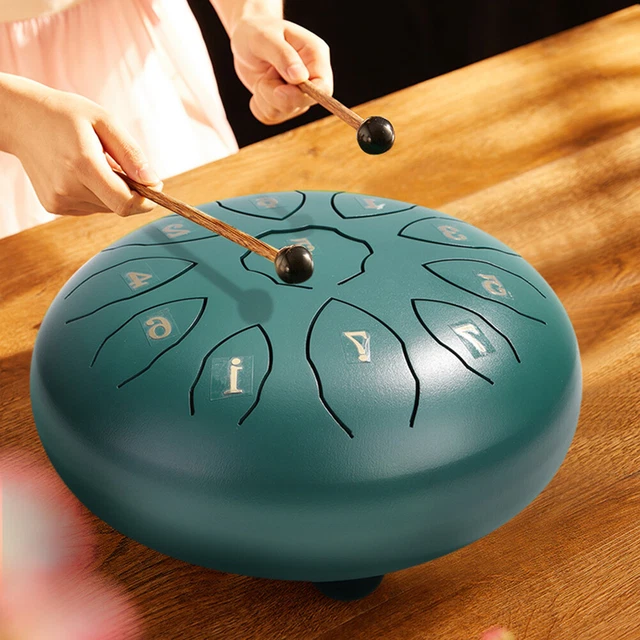 11 Tone Steel Tongue Drum Hand Pan Tank Drum Percussion Instrument (Sz 3