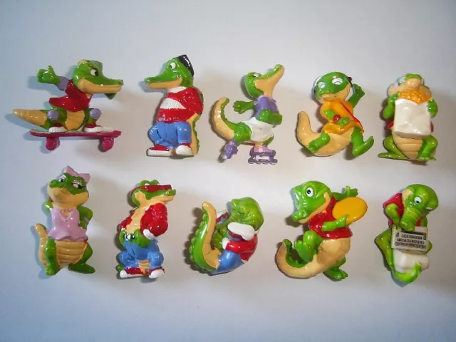 Kinder Surprise Set - Coccobulli City Crocos Crocodiles Europe 1996 - Figures