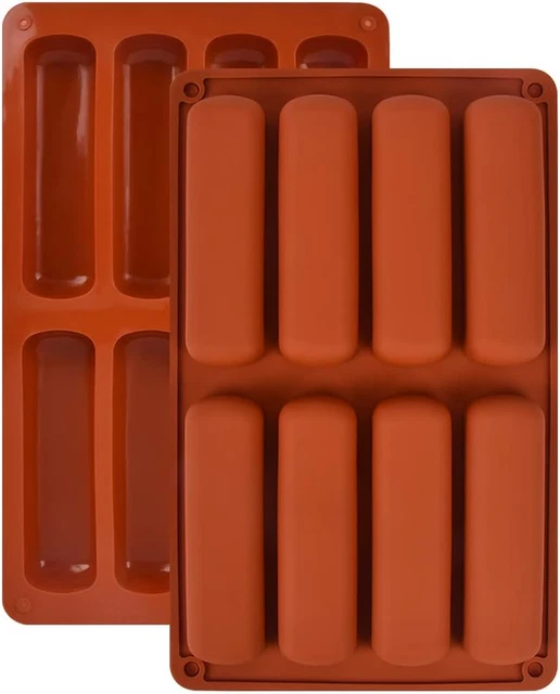 NA 2STK MÜSLIRIEGEL Backform Silikonform, Große Rechteckige ...