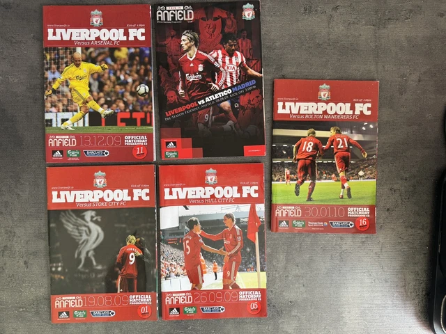 5 X LFC Match Day Programmes 2009/10 Season Â£8.00 - PicClick UK