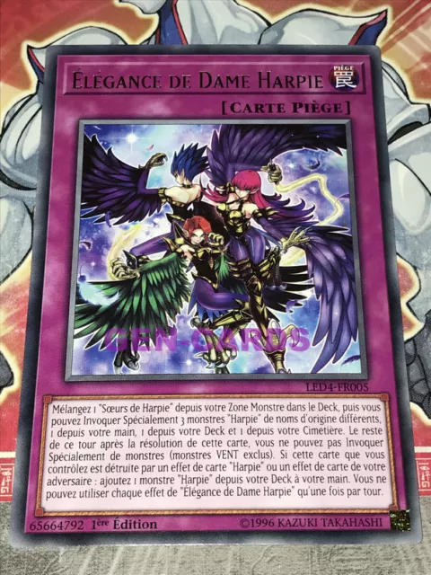 Carte YU GI OH ELEGANCE DE DAME HARPIE LED4-FR005