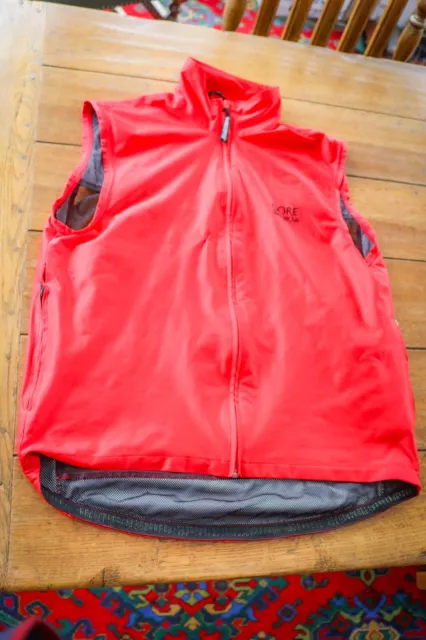GORE BIKE-WEAR - MTB Windstopper Cycling Gilet Waistcoat -  Large - Red