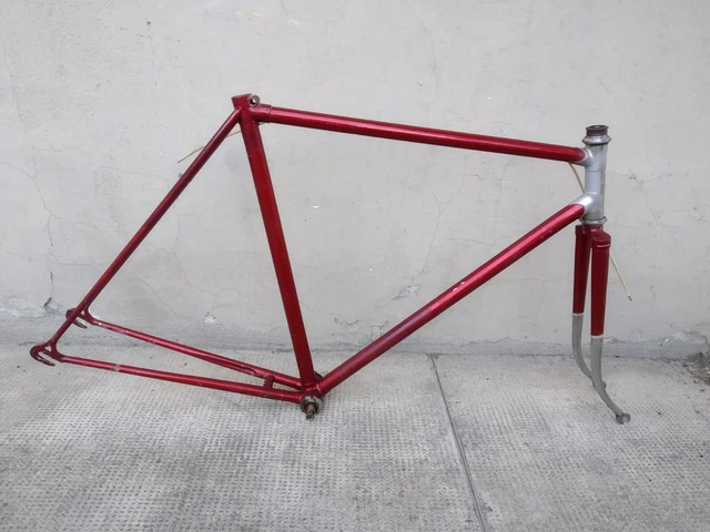 Cadre Vélo Course Somec Vintage Acier – Taille 56x56 – Chrono Rouge