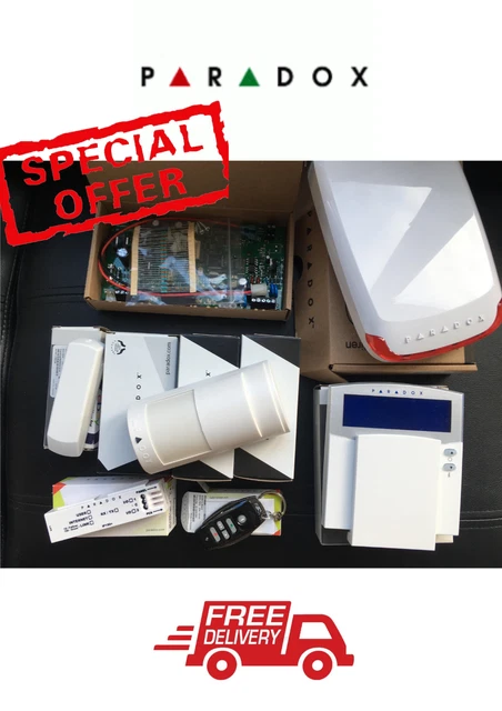 Juego de sistema de seguridad Paradox KIT (MG5000 + K37 + PMD2p (3 piezas)...