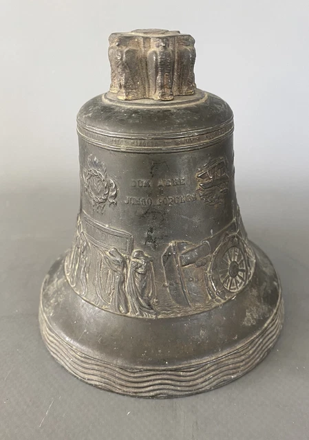 Campana D’Epoca Con Scena Religiosa