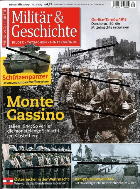 12144    Zeitschrift Militär und Geschichte Heft Nr. 2 – 2019 – Monte Cassino
