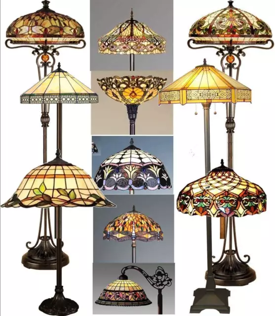 Tiffany Style Stained Glass Handcrafted Floor Lamps- Perfect Christmas Gift