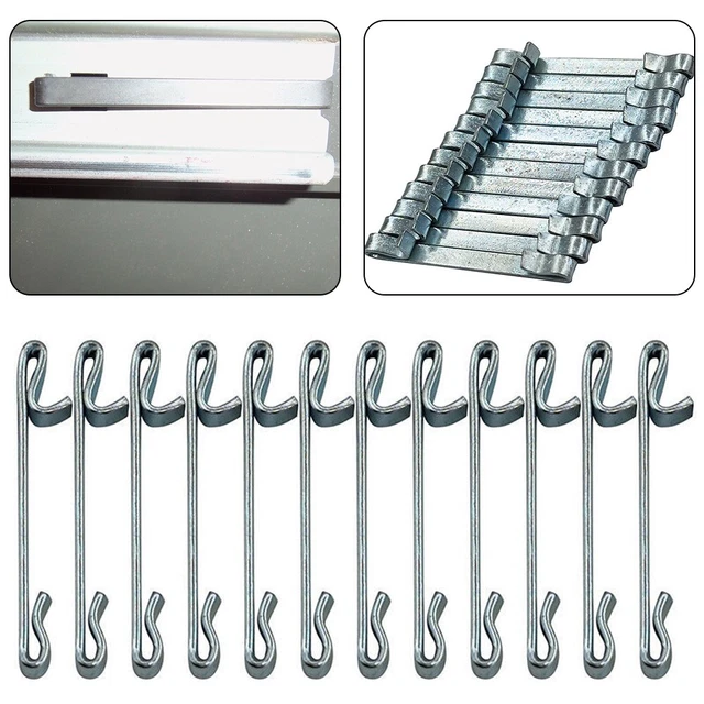 Silber Spring Keeper Clip Teile Universal Vorderseite Doppelschleifstil Brandneu