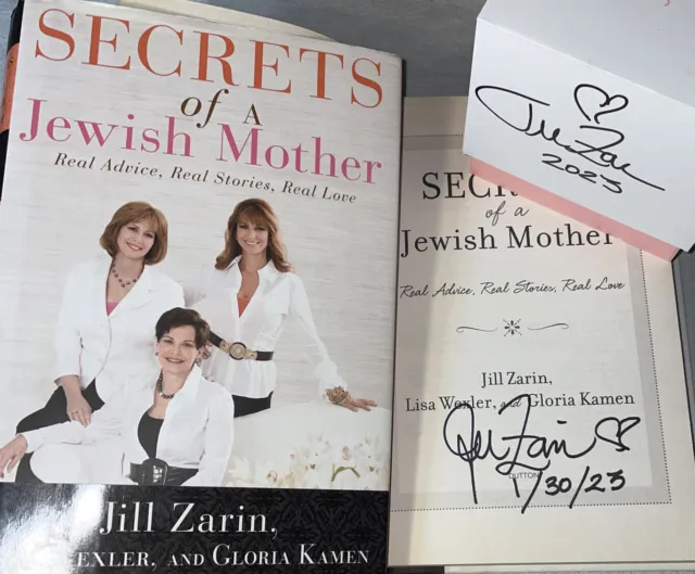SIGNED & Dated Jill Zarin Book Secrets of a Jewish Mother 1st ED. HC DJ + Candle