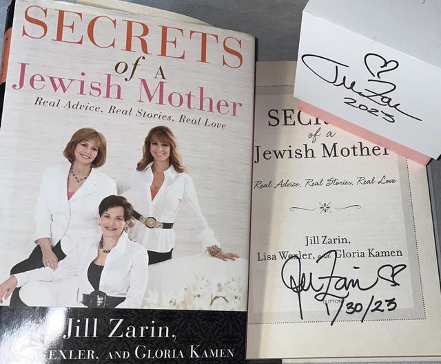SIGNED & Dated Jill Zarin Book Secrets of a Jewish Mother 1st ED. HC DJ + Candle