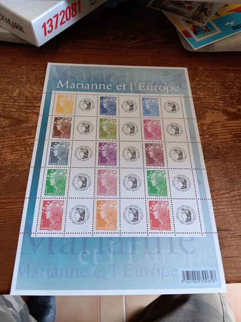 Timbre France – Feuillet 2011 – Marianne Et L'Europe – Numéros 4614 à 4620 – Neufs, Collection