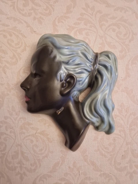Wunderschöne Cortendorf  Wandmaske 26 cm
