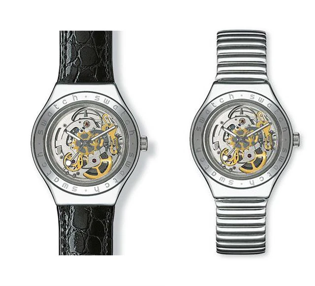 SWATCH IRONY AUTOMATIC BODY AND SOUL YAS100 LEATHER or METAL