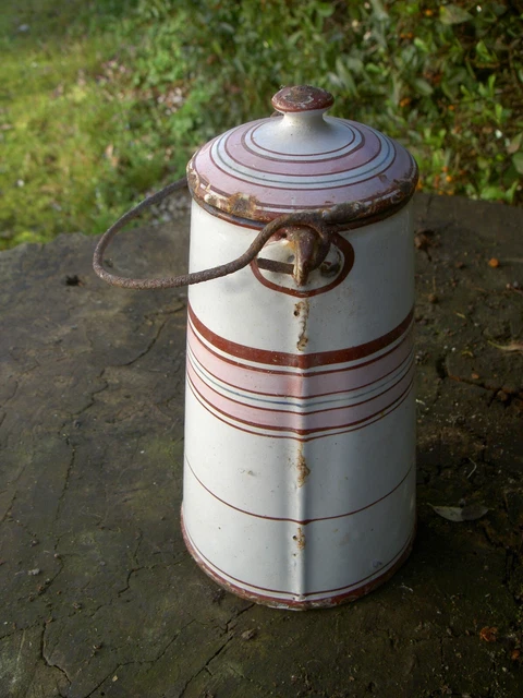 Pot à lait émaillé - - Ressourcerie