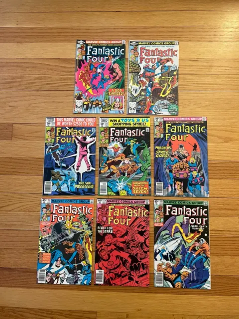 Fantastic Four #219 #220 #221 #222 #223 #224 #225 #226 Marvel Comics 1980 X