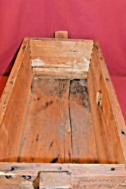 Explosives Crate c.1943. Rope Handles, 19 in Wide x 11 Deep x 9 Tall 8