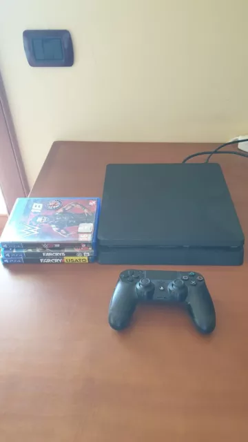 Sony PlayStation 4 Slim 500GB Console - Nera + Controller + giochi