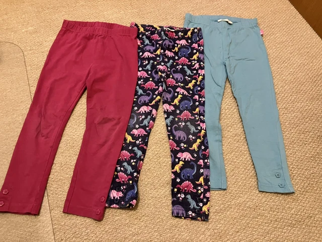 Jojo maman bebe girls 4-5 years leggings bundle, x3