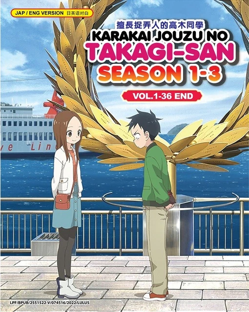 DVD ANIME KARAKAI Jouzu No Takagi-San Season 1+2+3 Series (1-36 End