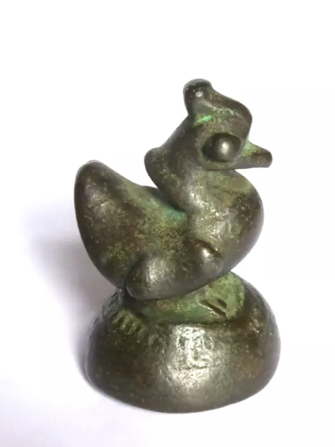 antikes Opium Gewicht "Ente" wohl Bronze 322 g