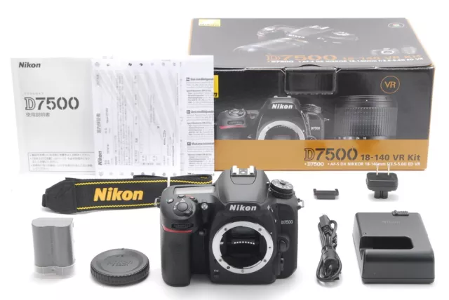 【TOP MINT Shots/131】 Nikon D7500 20.9MP Digital SLR Camera Body Only w/BOX JAPAN