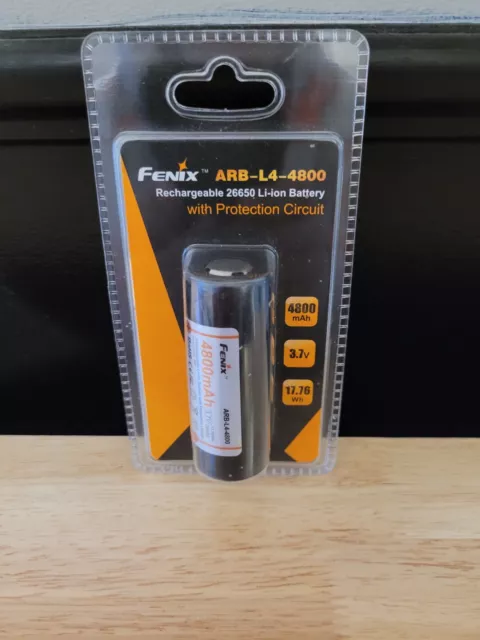 Fenix ARB L4 4800 high capacity 26650 4800mAh 3.7V Li-ion rechargeable battery