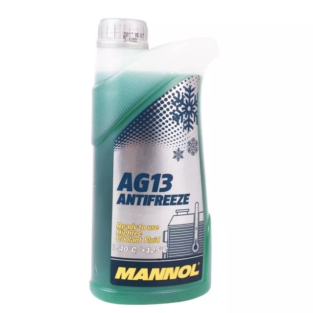 Kühlerfrostschutz Grün 3x1 Liter MANNOL Hightec Antifreeze AG13 -40°C BMW VAG 2