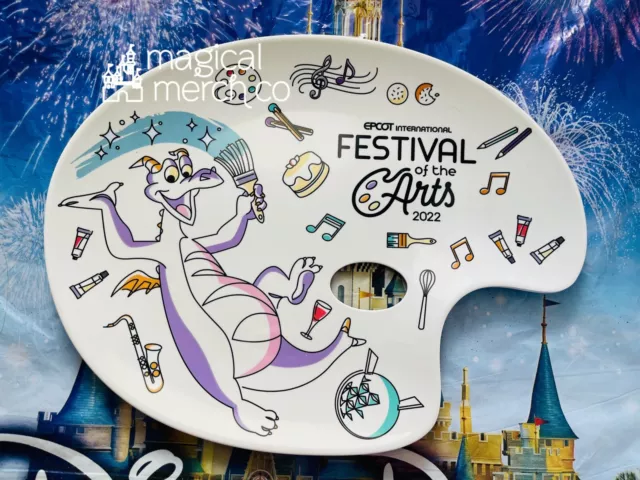 2022 Disney Parks EPCOT Festival of the Arts Figment Artist Palette Plate