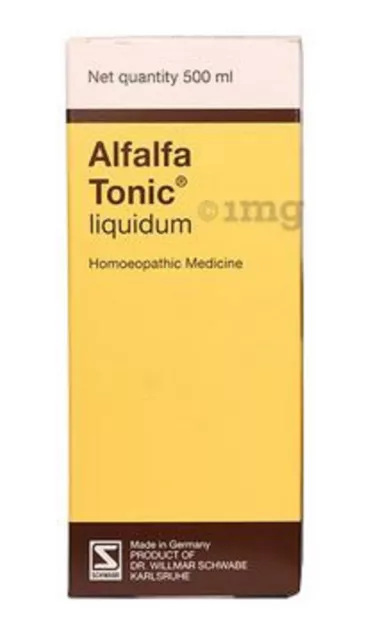 @Dr Willmar Schwabe Alfalfa Tonic Liquidum Homoeopathic Medicine 500 ml